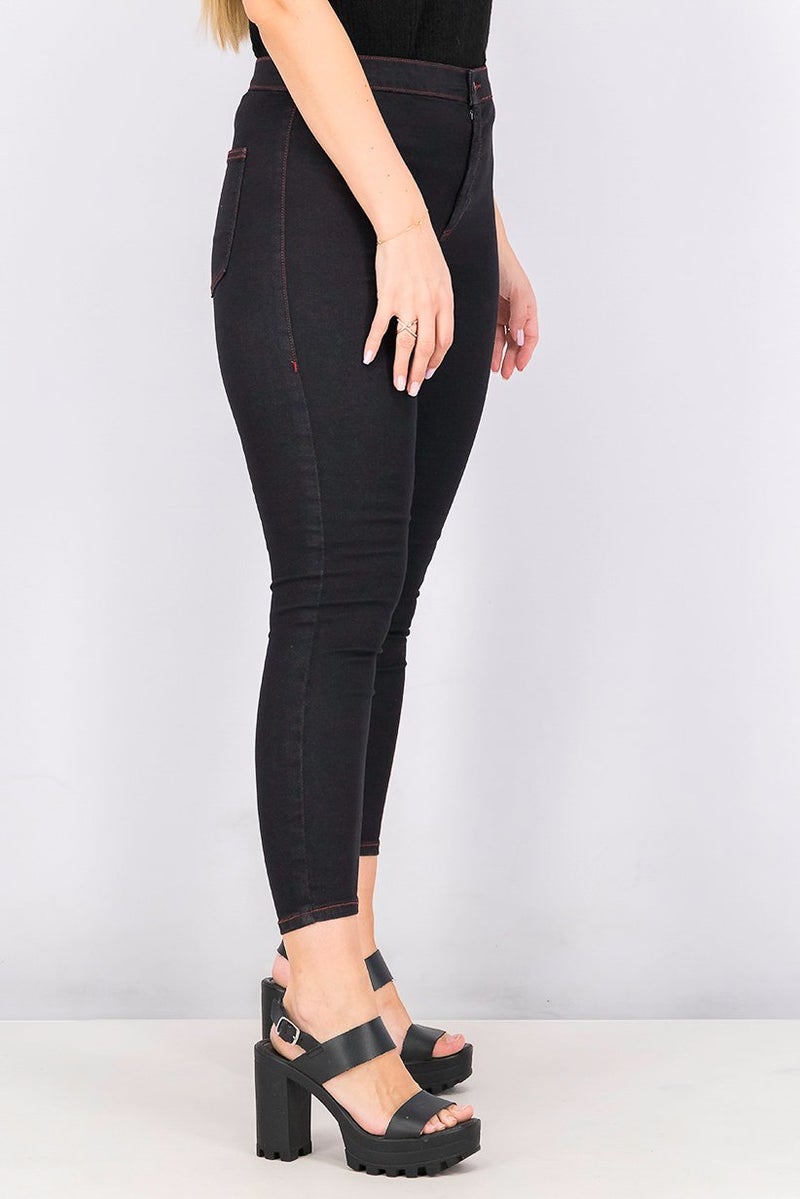 TOPSHOP Women Skinny Fit Pant, Black - Image 2