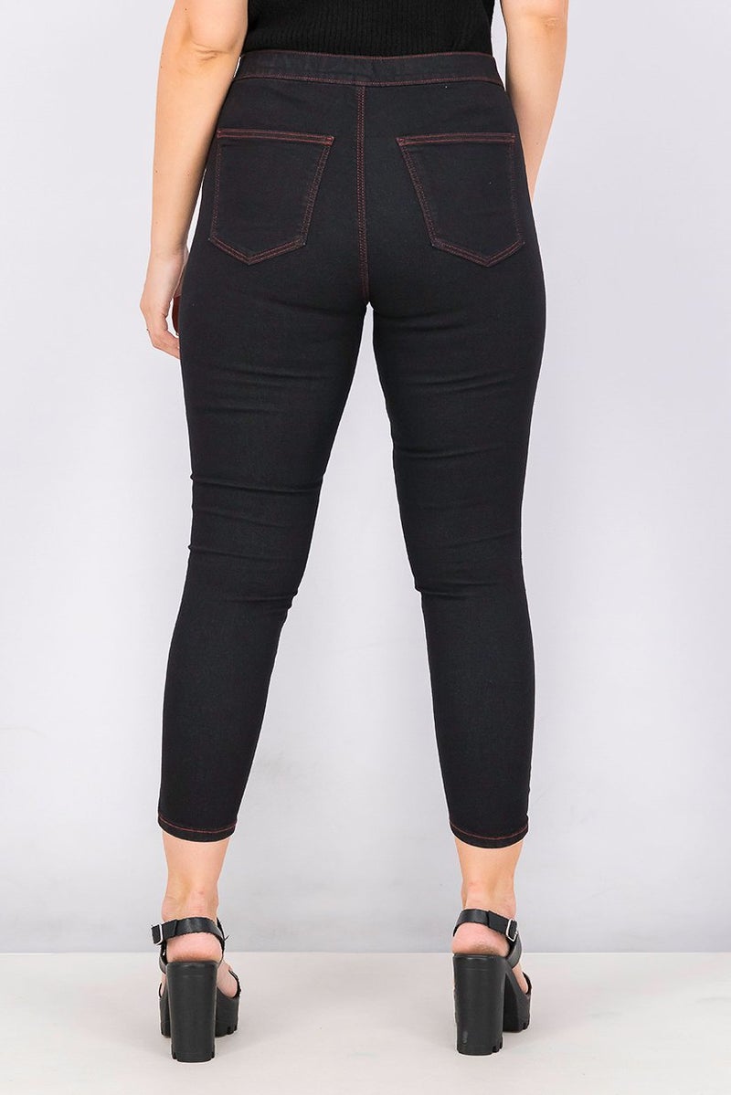 TOPSHOP Women Skinny Fit Pant, Black - Image 4