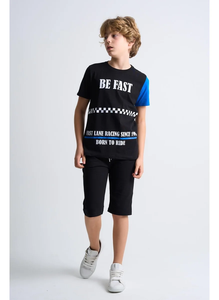 Alexander Gardi Alexandergardi Printed Children's T-Shirt-Shorts Two Piece Set