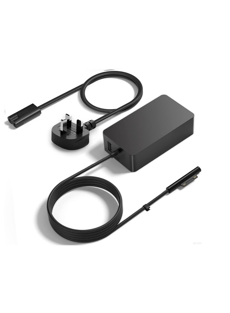 Terabyte Compatible for Microsoft Surface Pro 3/4/5/6, 7 Surface Go/Go 2(2020) Black - Image 1