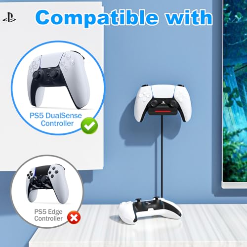 REEYEAR PS5 Controller Wall Mount Charger Dock with 3.3Ft Cord,Charging Station Holder fits for Midnight Black PS5 Pro Wireless Controller with LED Indicators Fast Charging Speed Cable, 2 Pack - Image 4