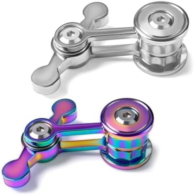 Chilvil Fidget Spinner for Adults, Metal Silent Figette Office Desk Toy Quiet Cool Gadgets Gifts for Teen Boys Kid Anxiety Stress Relief Calm Down Sensory Autism Autistic ADHD Airplane Travel Need Must Have - Image 3
