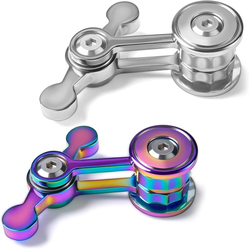 Chilvil Fidget Spinner for Adults, Metal Silent Figette Office Desk Toy Quiet Cool Gadgets Gifts for Teen Boys Kid Anxiety Stress Relief Calm Down Sensory Autism Autistic ADHD Airplane Travel Need Must Have - Image 2