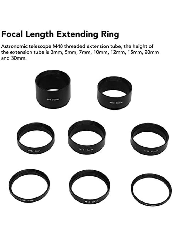 M48 Extension Tube Kit 8 Pcs Set 3 5 7 10 12 15 20 30mm For Telescope Photography - Image 5