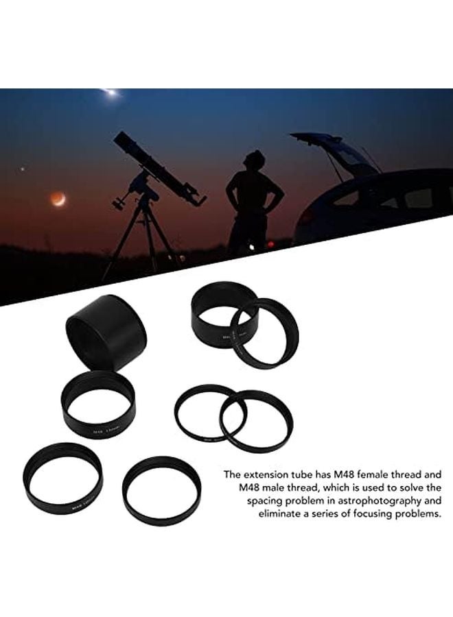 M48 Extension Tube Kit 8 Pcs Set 3 5 7 10 12 15 20 30mm For Telescope Photography - Image 4