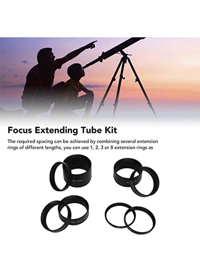 M48 Extension Tube Kit 8 Pcs Set 3 5 7 10 12 15 20 30mm For Telescope Photography - Image 3