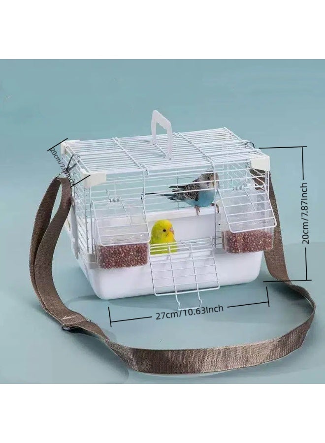 Portable Bird Carrier Backpack, Outdoor Travel Bird Cage - Image 2