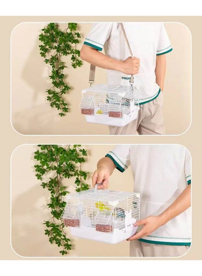 Portable Bird Carrier Backpack, Outdoor Travel Bird Cage - Image 3