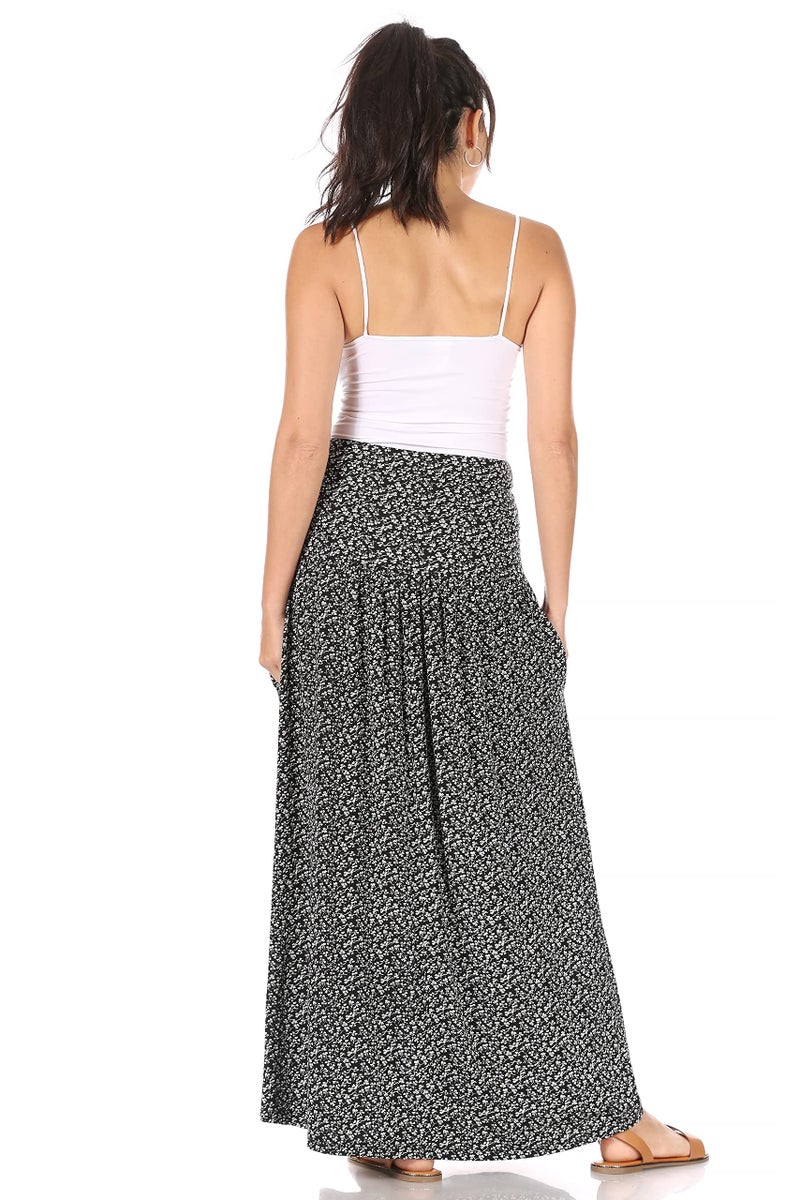 Simlu Floral Skirts for Women Ankle Length Skirt Casual Long Skirt High Waisted Maxi Skirt Reg and Plus Size Skirt Long Skirt (Size Small, Floral) - Image 4