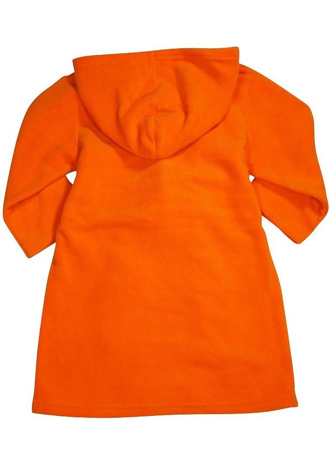 Pegasus - Baby Girls Hooded Fleece Robe, Orange 32886-9-12Months - Image 2