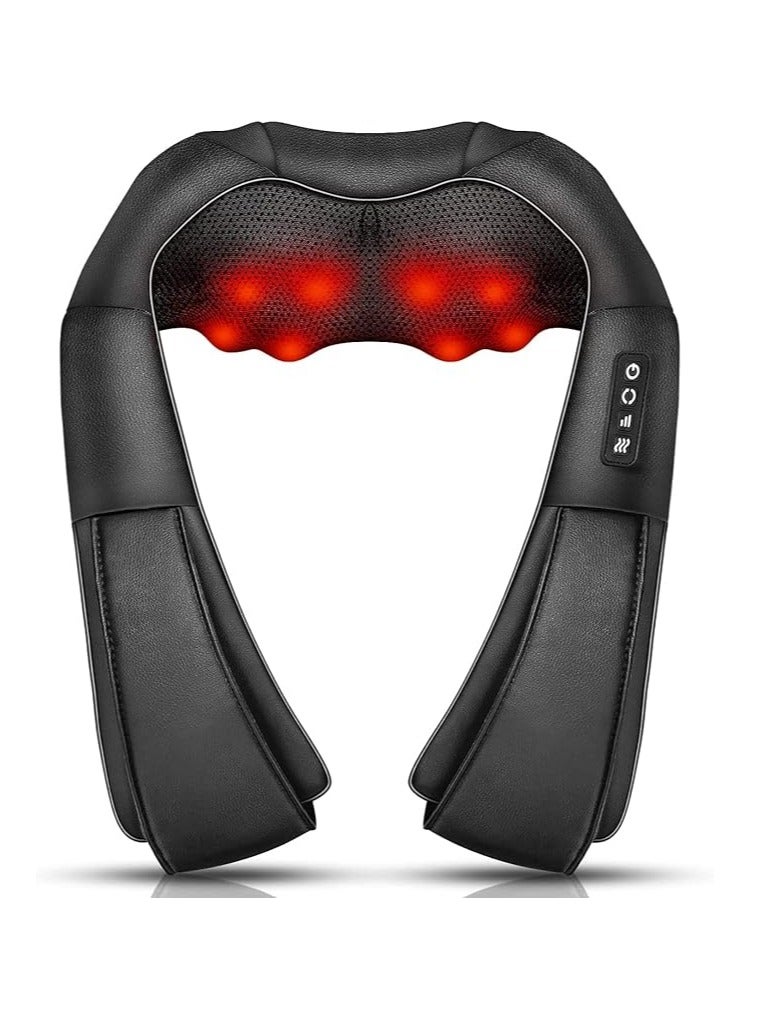 general Neck massager with heating function, shiatsu massager 3D deep massage, relieve neck, back, waist and other pain, meet the massage needs of the whole family - Image 1