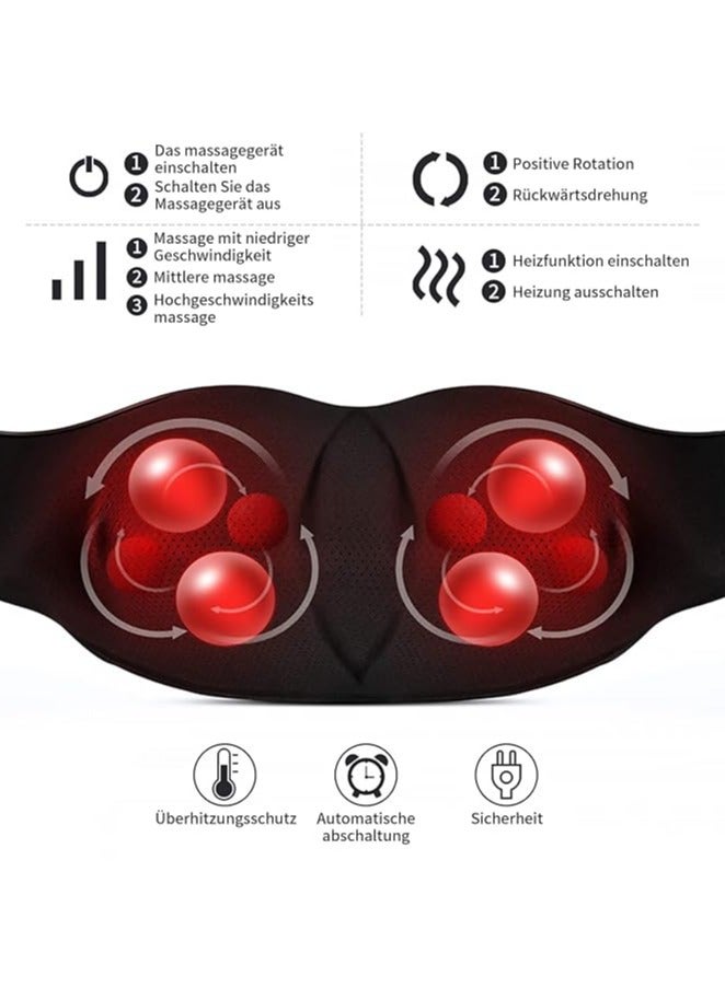 general Neck massager with heating function, shiatsu massager 3D deep massage, relieve neck, back, waist and other pain, meet the massage needs of the whole family - Image 3