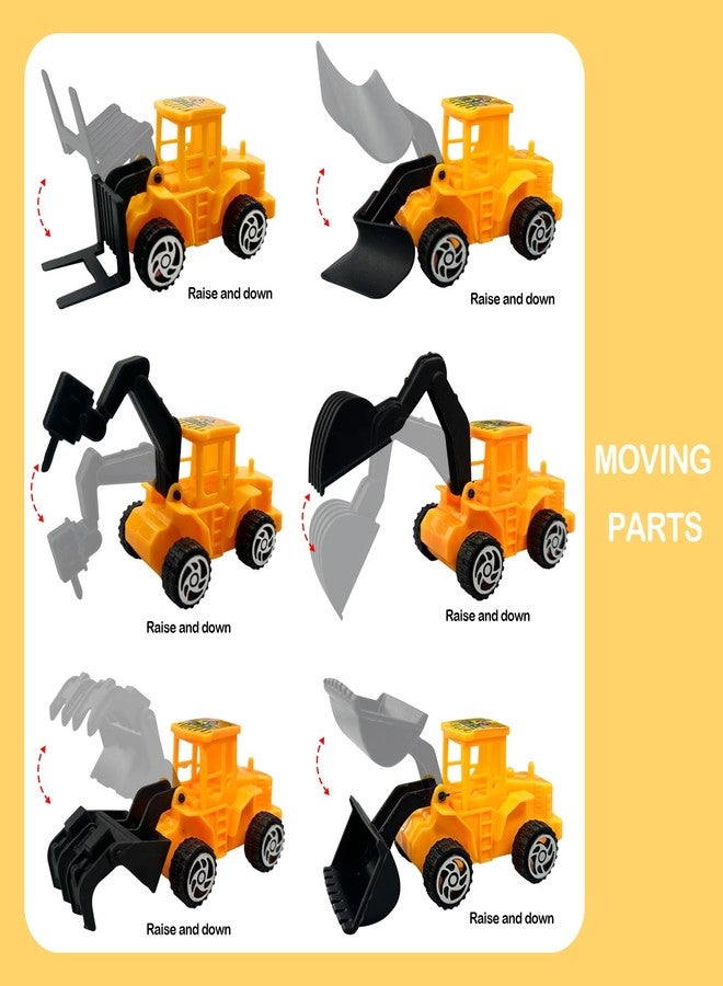 Morofme 21pcs Construction Cake Toppers Vehicles Cake Decorations Truck Excavator Tower Crane Cupcake Topper Bulldozer Backhoe Traffic Road Sign Cake Decor Construction Theme Birthday Party Supplies - Image 5