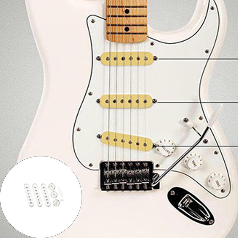 Electric Guitar Pickup Cover with Volumes Tone Control Knob Single Coil Pickup Covers 1 Volumes 2 Tones Knobs Switches - Image 2