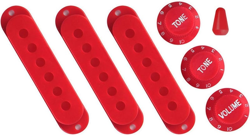 Electric Guitar Pickup Cover with Volumes Tone Control Knob Single Coil Pickup Covers 1 Volumes 2 Tones Knobs Switches - Image 1