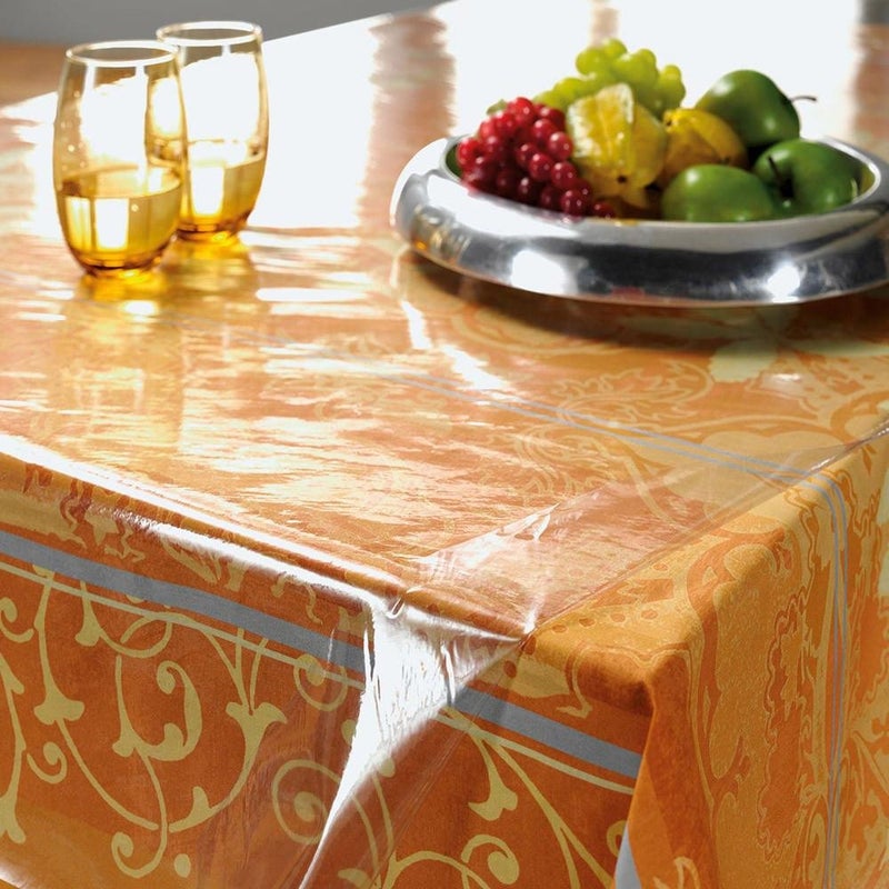 Freelance Transparent Table Cover 10-12 Seater Rectangle, 60x120 Inches (without Border Edge Lace) - Waterproof Clear PVC Protector/Cloth/Sheet for Glass/Plastic Dining Table - Product of Meiwa, Japan - Image 3