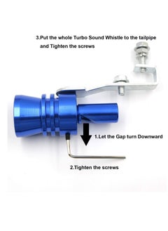 PAMEER Aluminum Alloy Exhaust Turbo Sound Whistle Simulator, Turbo Sound Exhaust Muffler Pipe Whistle Car Roar Maker, Car Blow off valve Tip Simulator WhistlerTail Pipe.  - Image 5