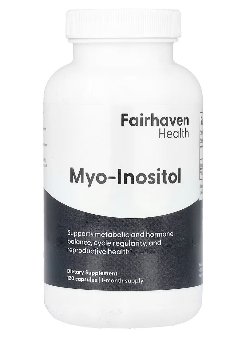 fairhaven health Myo-Inositol, For Women and Men, 120 Capsules  - Image 1