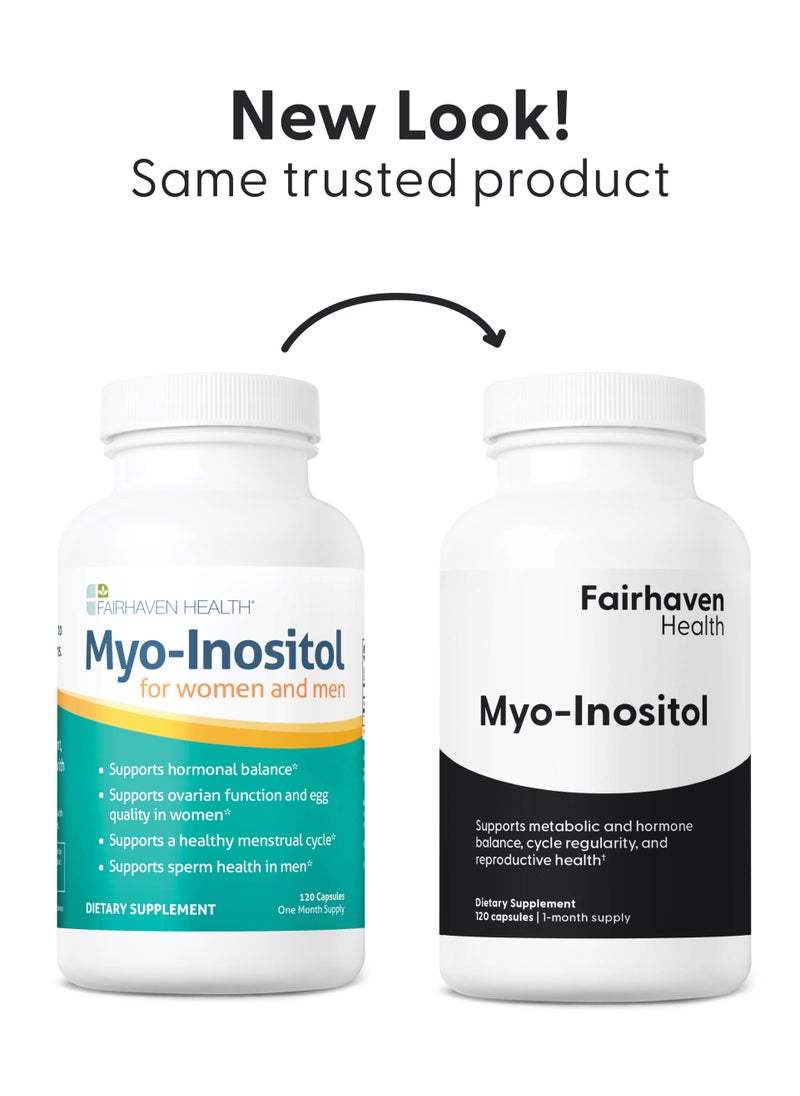 fairhaven health Myo-Inositol, For Women and Men, 120 Capsules  - Image 2
