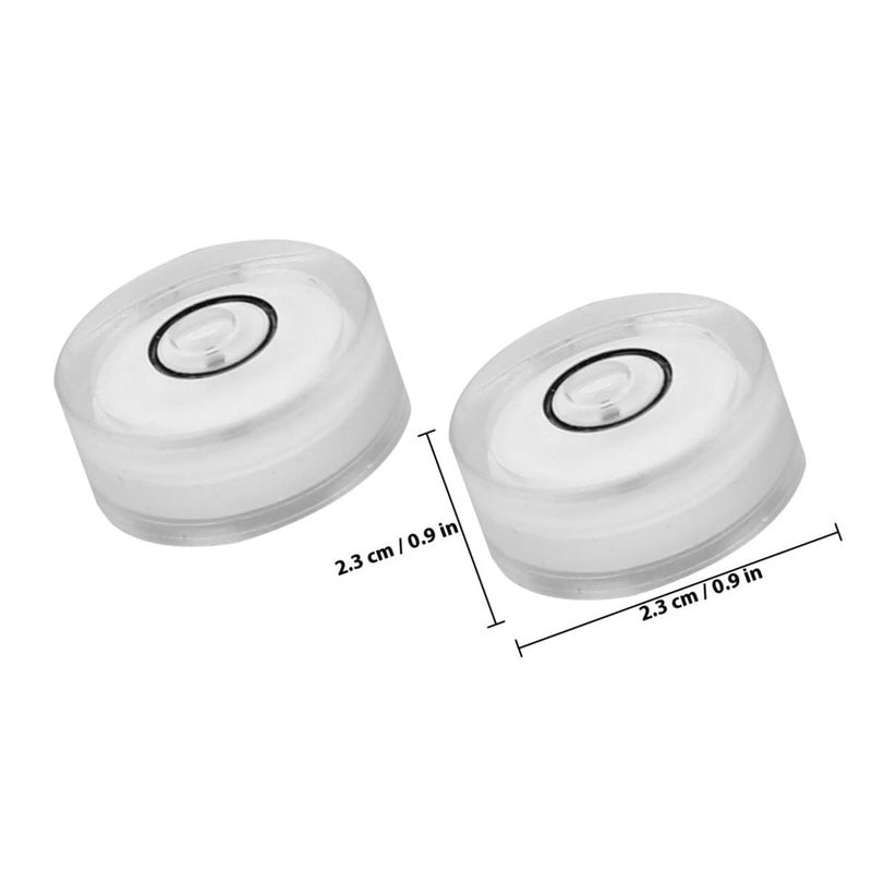 Universal Circular Bubble Level 16 Pack 15x6mm White Horizontal Spirit Level for Precision Measuring - Image 3