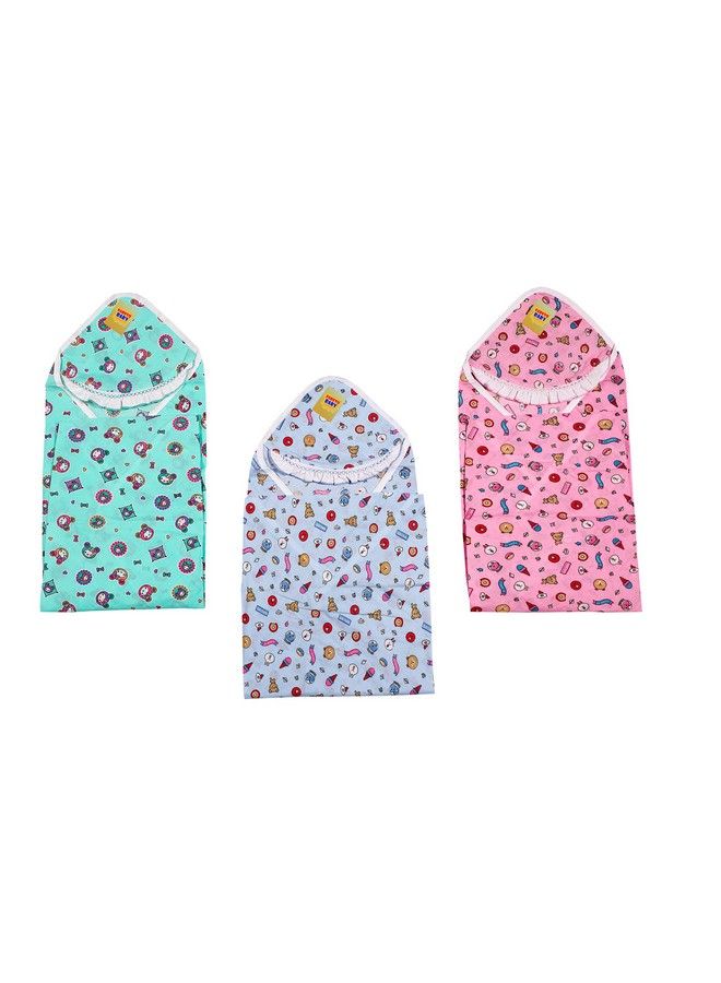 FARETO New Born Baby Cotton Single Layer Blanket With Friel(0 6 Monthsl 32Inchsb 28 Inchs) - Image 2