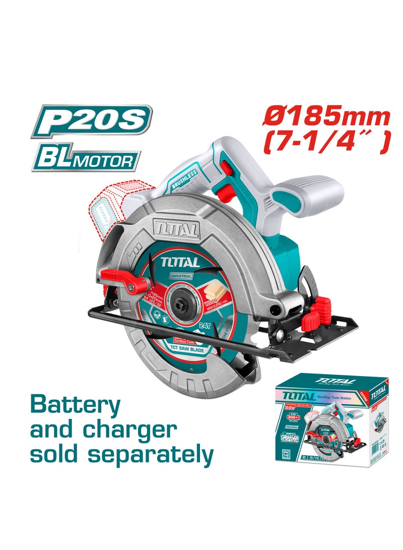 Total Circular Saw 20V  7.25 Inch  Without Brushless Tsli1851