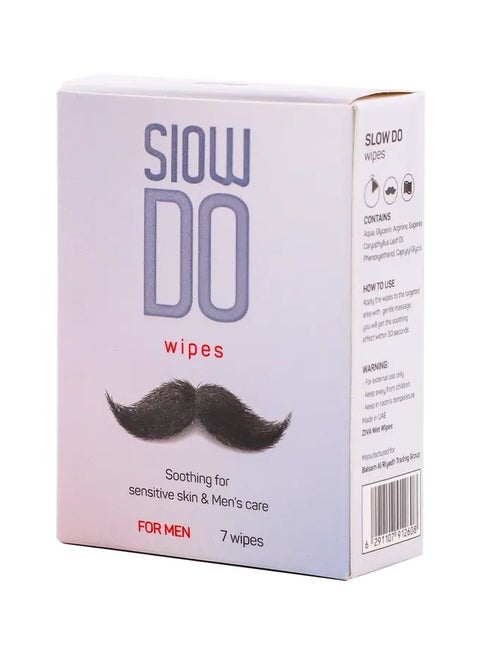 Slow Doo Delay Wipes for Men 7 Wipes