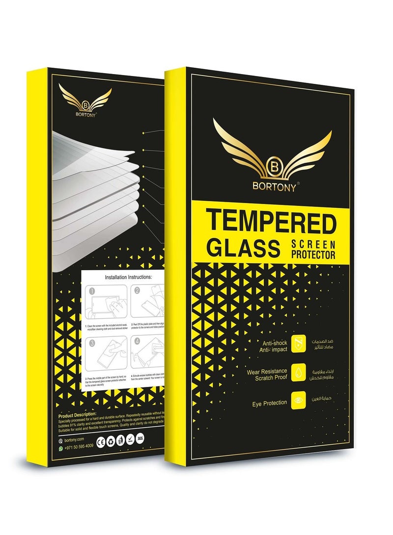 BORTONY Scratch-Resistant Ultra-Thin Tempered Glass Compatible with Samsung Galaxy S22 Ultra (2022) - Image 3