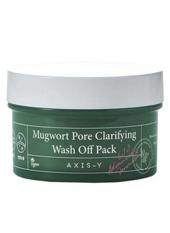 Xisy Mugwort Pore Clarifying Wash Off Pack ; Exfoliating ; Pore Reduction ; Acne Blackhead Oily Skin Care ; Clay/Mud Mask ; Korean Skincare ; 100Ml / 3.38 Fl. Oz.