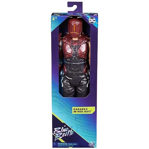 DC Comics, Carapax Action Figure, Red Suit, 12-inch, Detailed Sculpt, Poseable Blue Beetle Movie Collectible Superhero Kids Toys for Boys and Girls, Ages 3+ - Image 2
