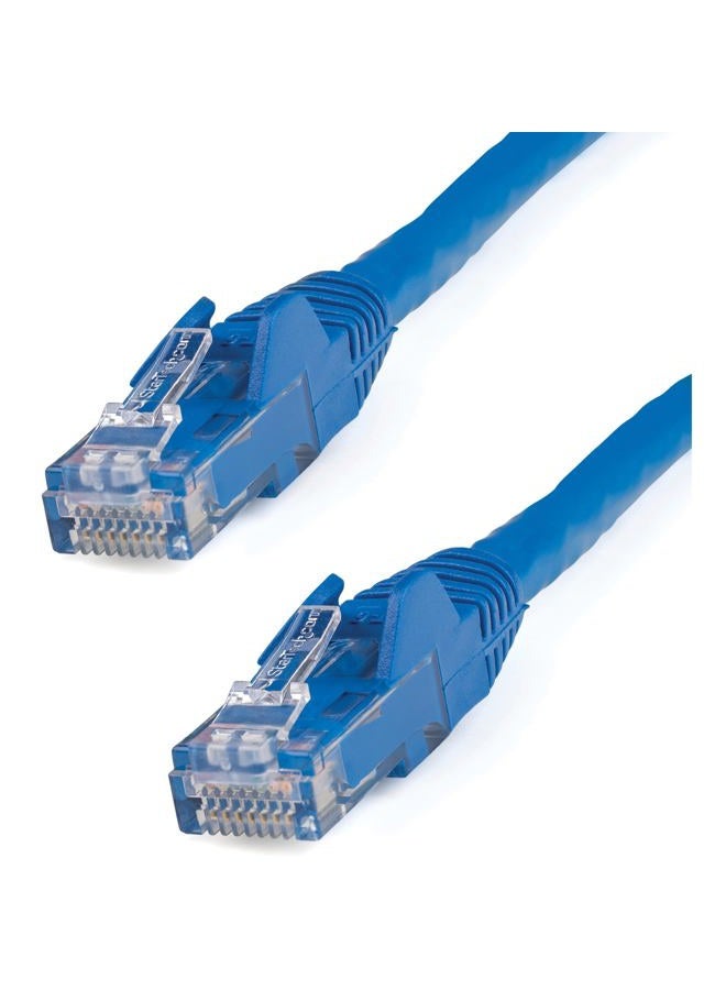 StarTech .com 35ft CAT6 Ethernet Cable - Blue CAT 6 Gigabit Ethernet Wire -650MHz 100W PoE RJ45 UTP Network/Patch Cord Snagless w/Strain Relief Fluke Tested/Wiring is UL Certified/TIA (N6PATCH35BL) - Image 1