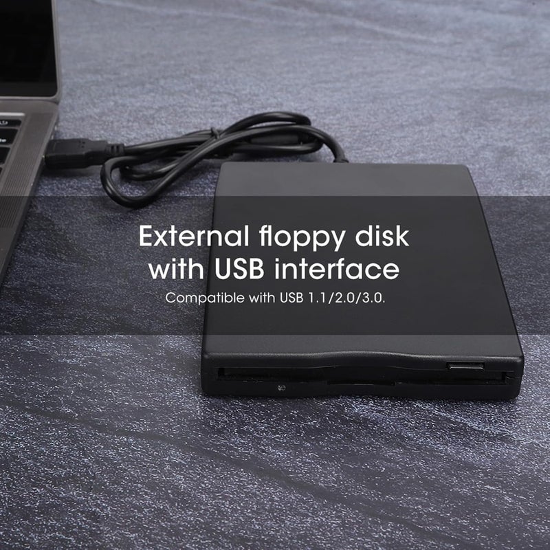 Dpofirs USB Floppy Drive, 3.5 Inch External Floppy Disk Drive, Card Reader for 1.44M 3.5 Inch MF2 HD Floppy Disk, Portable Floppy Drive, for PC Laptop Notebook Computer - Image 4