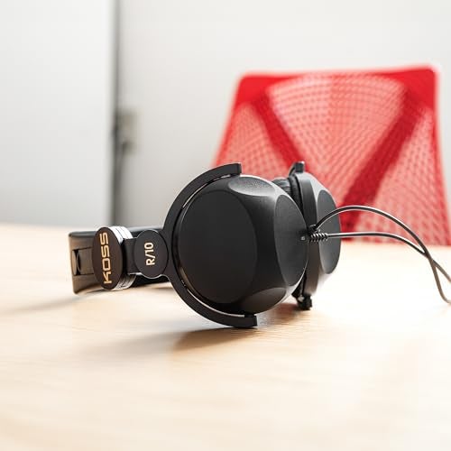 Koss R-10 On-Ear Headphones, Lightweight, 8 Foot Cord, Retro Style, Black - Image 2
