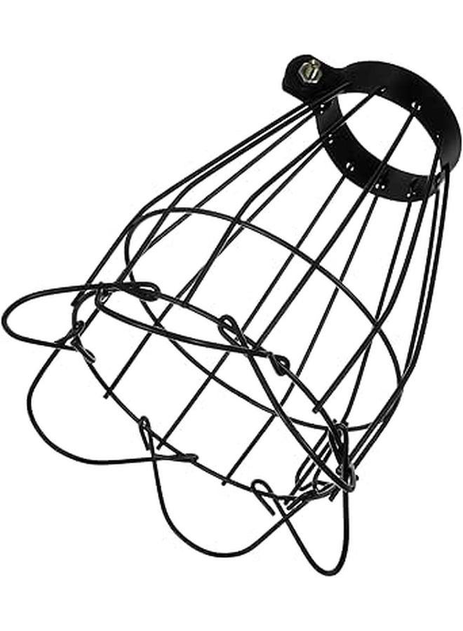Black Reptile Heat Lamp Cage Iron Lampshade Easy Install Practical Design - Image 1