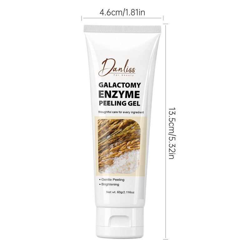 Danliss Rice Bran Lactobionic Acid Enzyme Gentle Exfoliating Gel 60g - Rice Extract for Gentle Skin Resurfacing - Image 5
