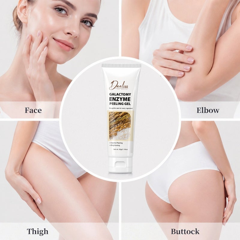Danliss Rice Bran Lactobionic Acid Enzyme Gentle Exfoliating Gel 60g - Rice Extract for Gentle Skin Resurfacing - Image 4