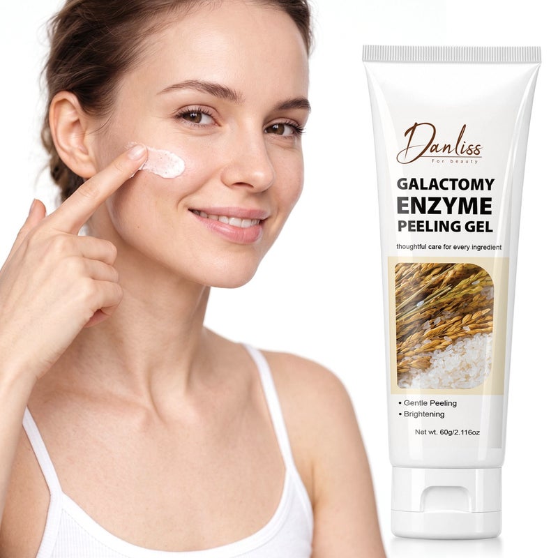 Danliss Rice Bran Lactobionic Acid Enzyme Gentle Exfoliating Gel 60g - Rice Extract for Gentle Skin Resurfacing - Image 1