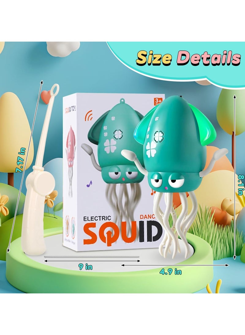 السيد باندا لعبة الحبار الراقص للاطفال، لعبة اخطبوط كهربائية للزحف على البطن، العاب موسيقية سحرية قابلة لاعادة الشحن للاطفال بعمرات هدايا عيد الميلاد (اخضر) - Image 2