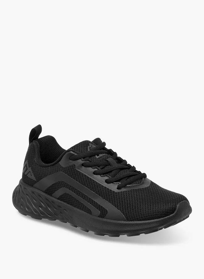 شو اكسبرس Textured Sports Shoes with Lace-Up Closure
