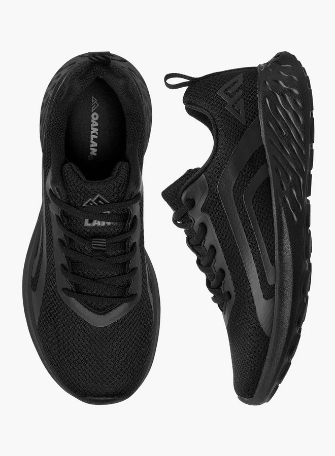 شو اكسبرس Textured Sports Shoes with Lace-Up Closure