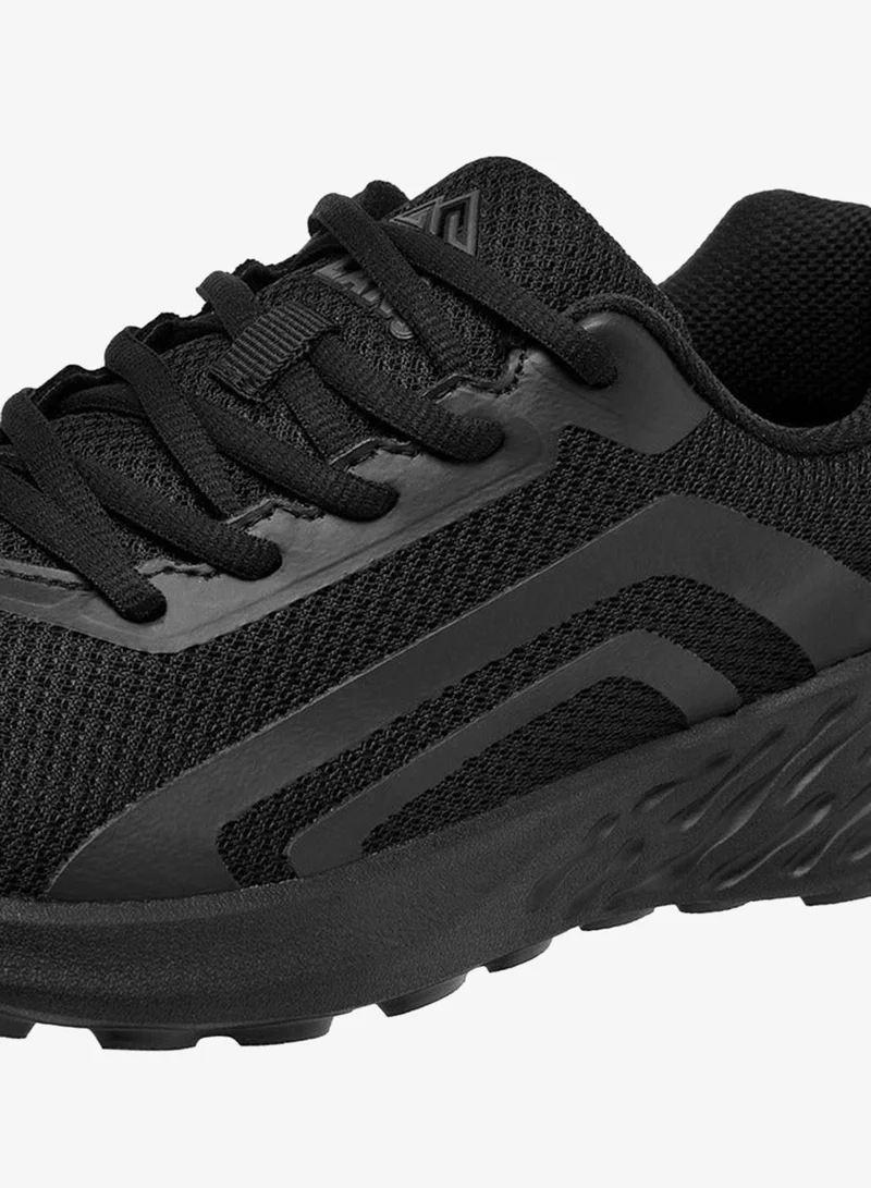 Oaklan by Shoexpress BLACK Textured Sports Shoes with Lace-Up Closure  | Best Price UAE