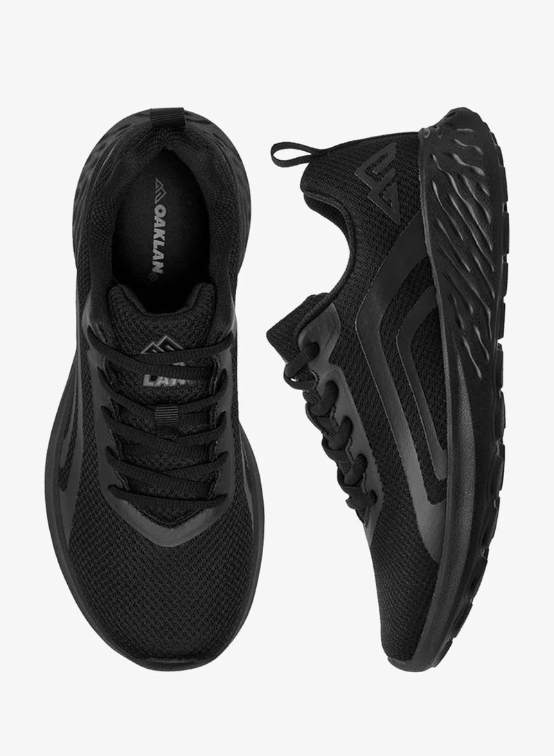 Oaklan by Shoexpress BLACK Textured Sports Shoes with Lace-Up Closure  | Best Price UAE