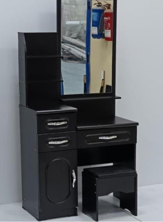 SILA Dressing  Home Furniture Bedroom Wood Modern Dressing Table With Drawer And Storage Table with U-Shaped Mirror Color Wenge - pzsku/Z17F8A8B0551853082D71Z/45/_/1712403836/9f6a3685-246a-44e7-a26b-35c744eca2e7