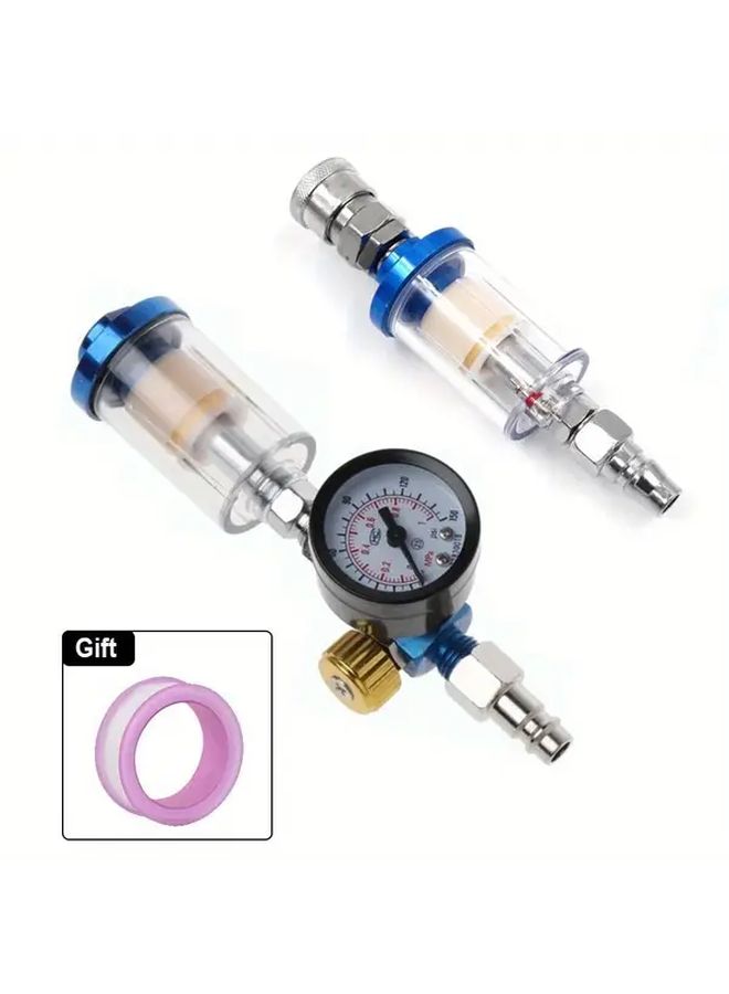 Car Paint Spray Gun Pressure Regulator With Water Trap Filter - Image 1