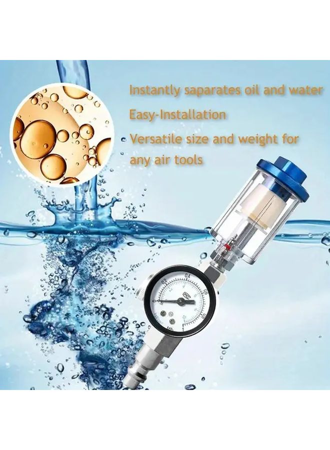 Car Paint Spray Gun Pressure Regulator With Water Trap Filter - Image 2