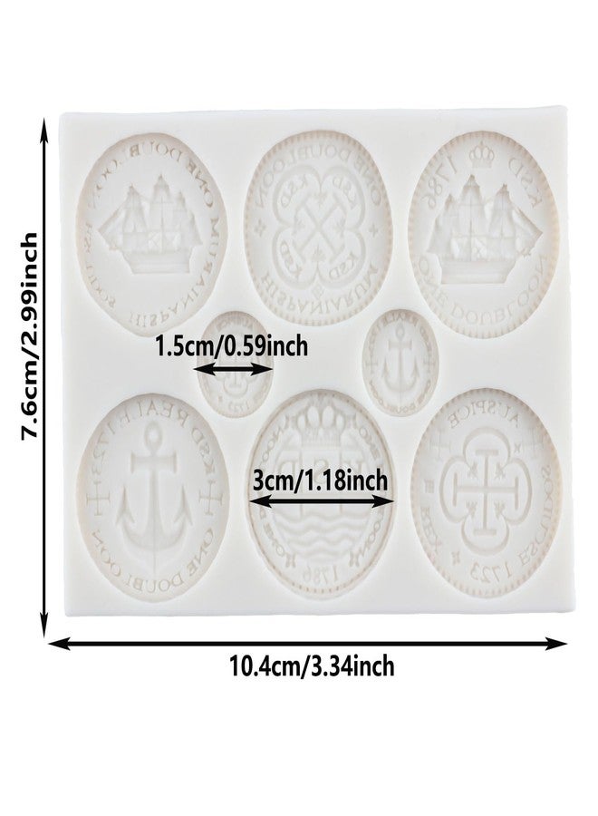 YANQINMS Treasure Coins Silicone Mold Coins Fondant Molds for Cake Decorating Cupcake Topper Candy Chocolate Polymer Clay Gum Paste - Image 2