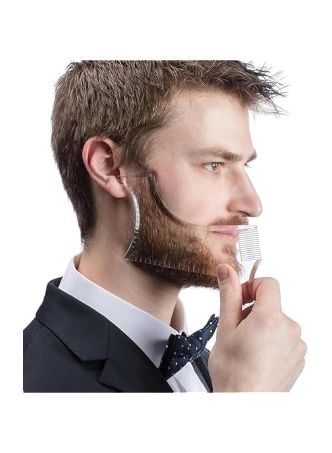 موكسو قالب تشكيل اللحية للرجال مع مشط، أداة تشذيب شعر الوجه للشارب السكسوكة - Image 1