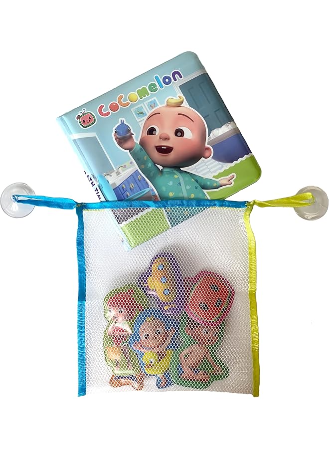 بهدال كتب وقت الاستحمام من مونبج كوكوميلون (حقيبة إيفا) مع أكواب شفط وحقيبة شبكية - Image 3