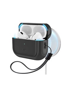 ESR for Airpods Pro 2 Case (USB-C/Lightning Cable), Compatible with AirPods Pro Case (2023/2022/2019, 2nd/1st Gen), MagSafe Ready, Magnetic Lid Lock, Full Drop Protection Cover with Lanyard, Black