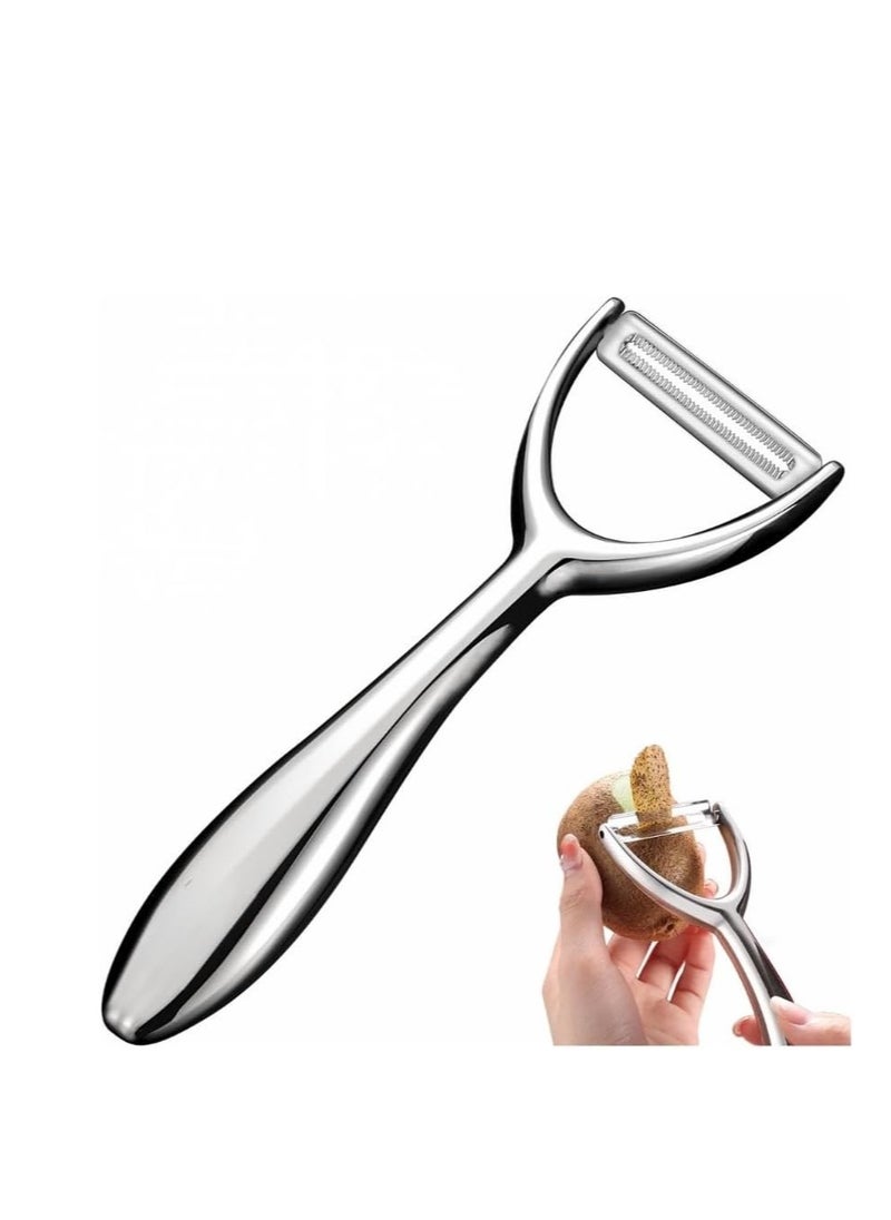Lukadah Vegetable Peeler Stainless Steel, Premium Potato Peelers for Kitchen, Veggie Fruit Peeler, Apple Carrot Cucumber Peeler，Ultra Sharp Rotary Blade, Heavy Duty Ergonomic Handle  - Image 1